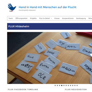 Screenshot der Internetseite www.flux-hildesheim.de